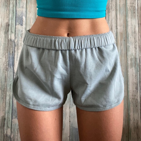 Brandy Melville Pants - NWT mint grey green Brandy Melville sweat shorts